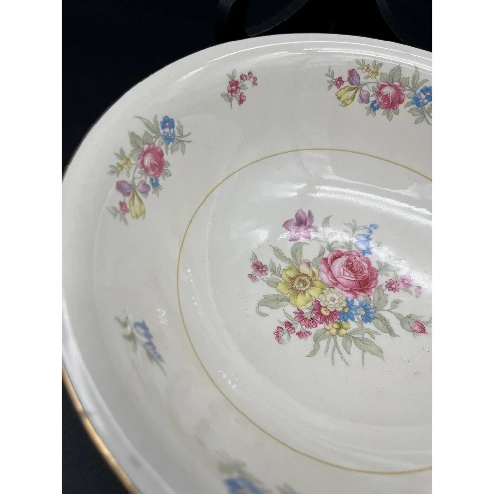 Serving Bowl Dresden Homer Laughlin Eggshell Nautilus